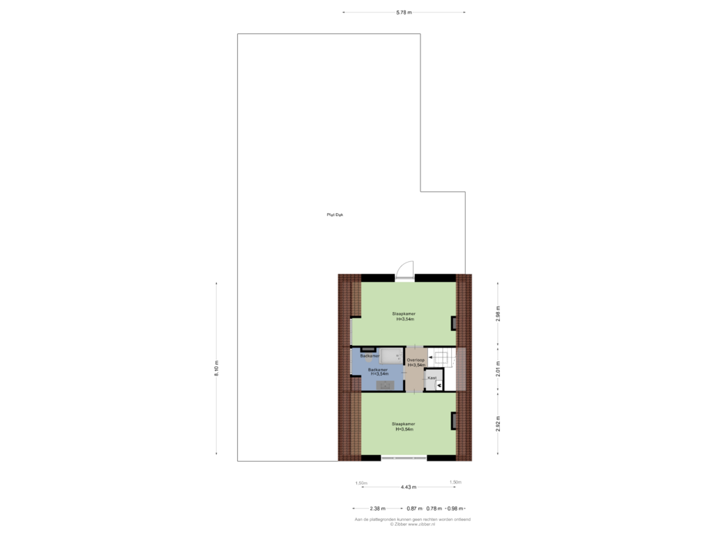 View floorplan of Eerste verdieping of Julianastraat 47