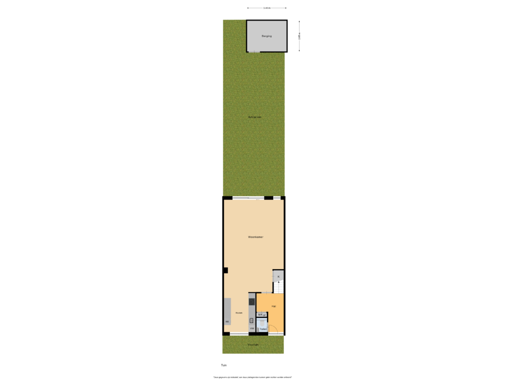 View floorplan of Tuin of Rode Ring 184