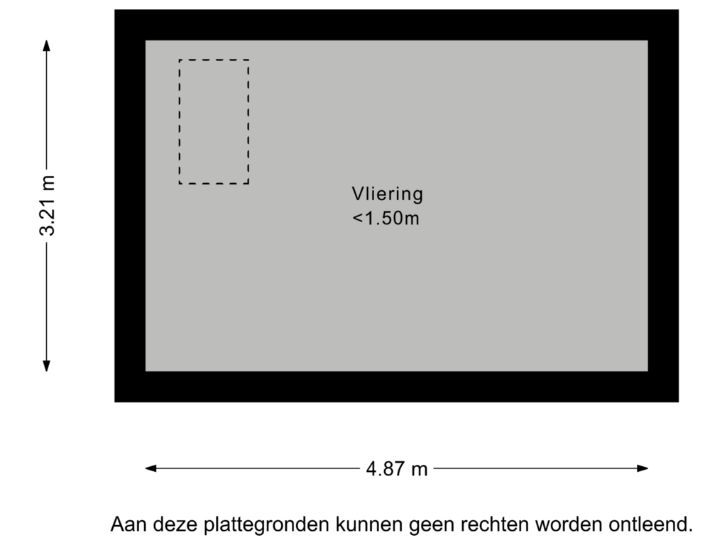 View floorplan of Vliering of Albert Kleijnstraat 5