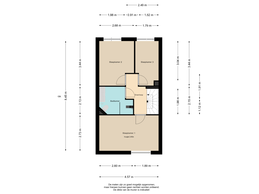 Bekijk plattegrond van 1e Verdieping van Silverkamp 26