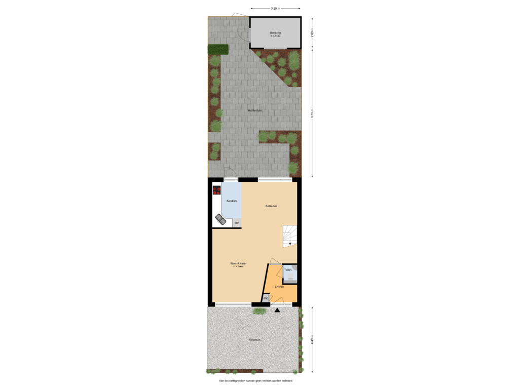 Bekijk plattegrond van Situatie van Weidedreef 110