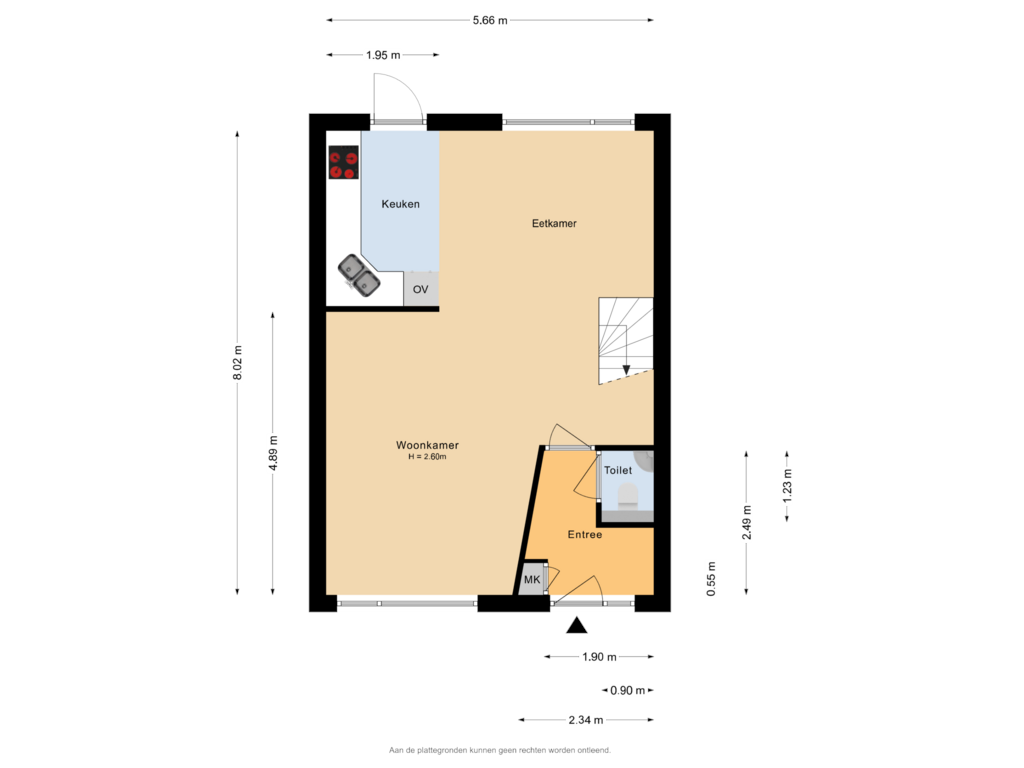 Bekijk plattegrond van Begane grond van Weidedreef 110