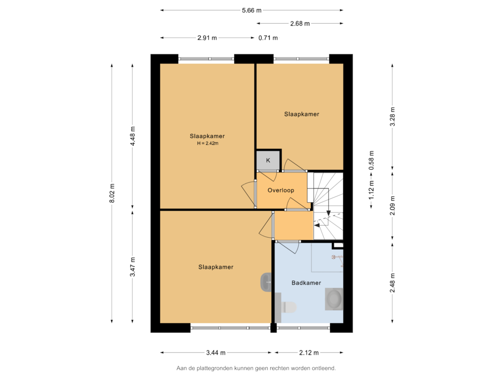 Bekijk plattegrond van 1e verdieping van Weidedreef 110