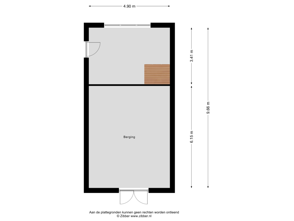 Bekijk plattegrond van Berging van Ockhuizerweg 39-A