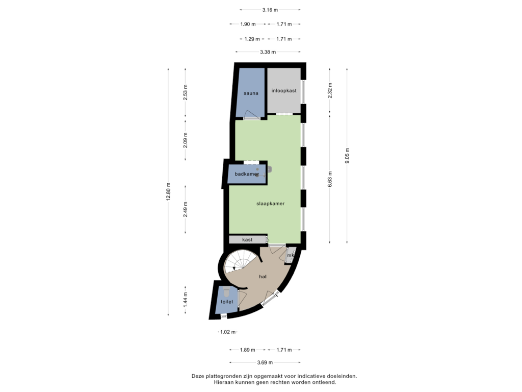 View floorplan of Begane grond of Kanunnikencour 10