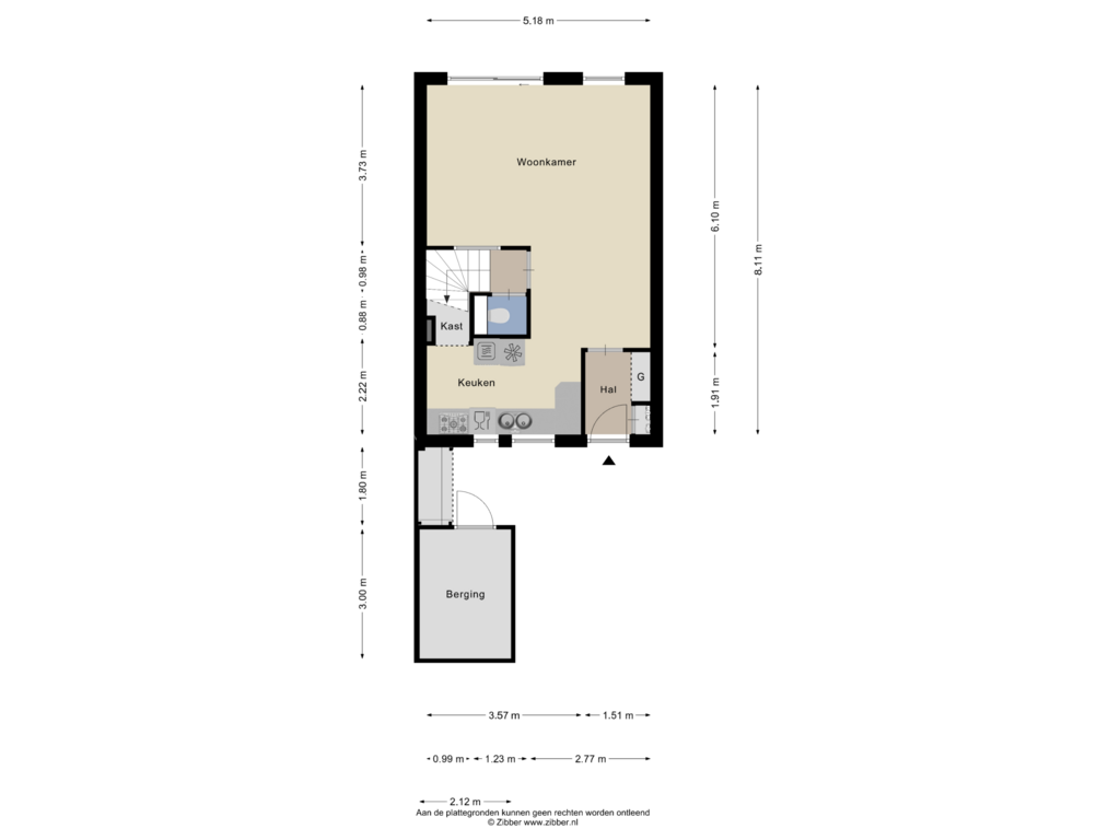 Bekijk plattegrond van Begane grond van Kamp 12 11