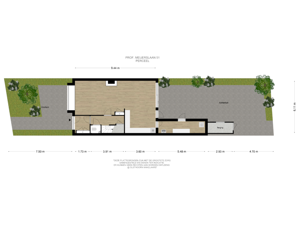 View floorplan of Perceel of Prof. Meijerslaan 51