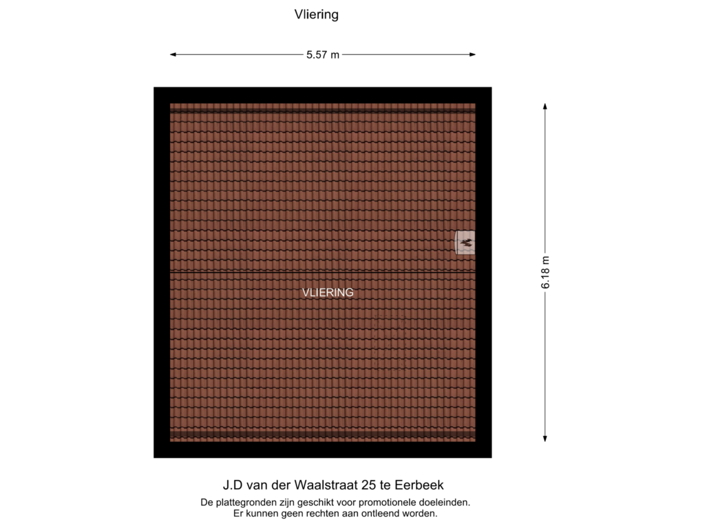 Bekijk plattegrond van Vliering van J.D. van der Waalsstraat 25