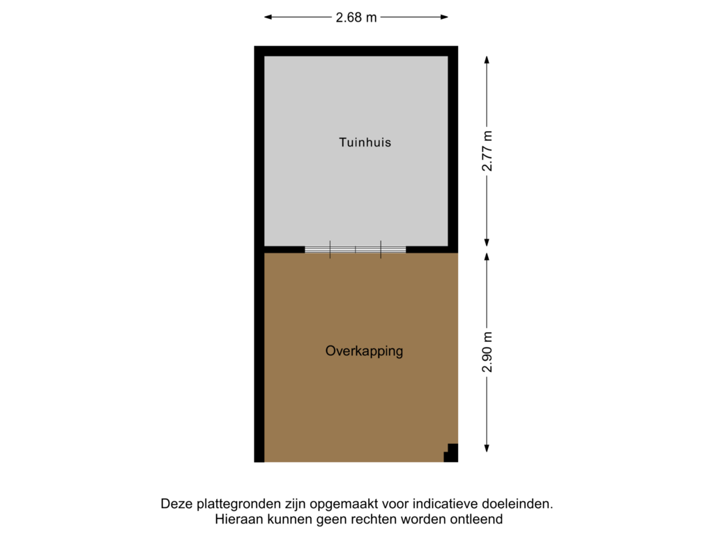 View floorplan of Tuinhuis of Annie Romein-Verschoorstraat 1