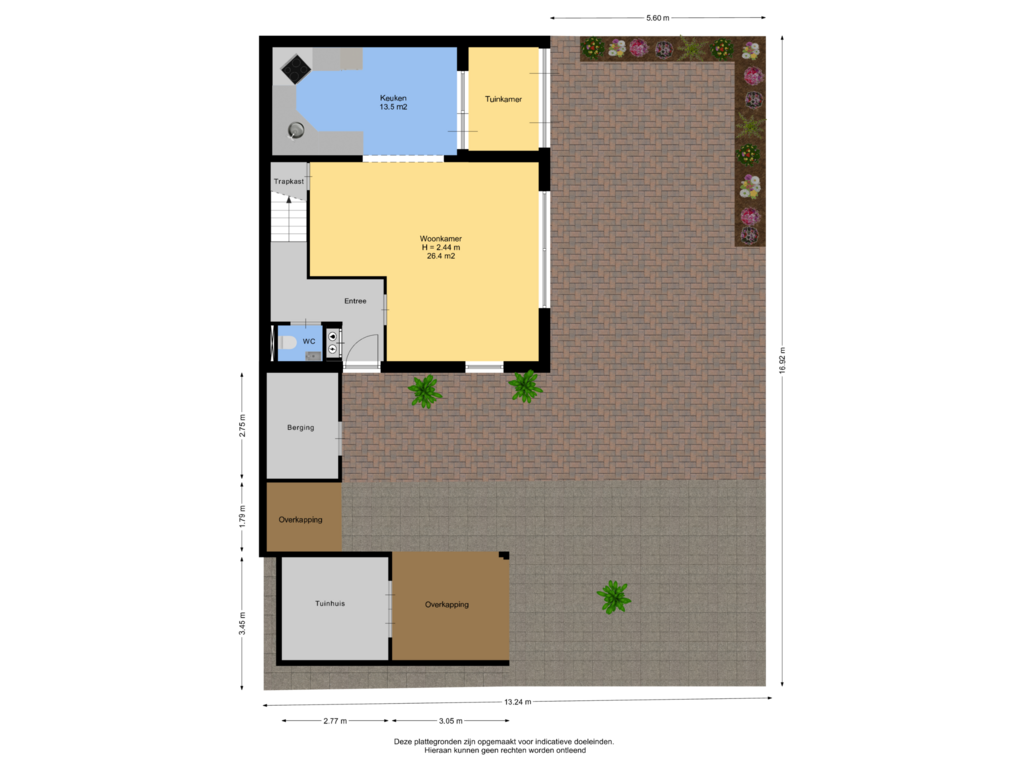 View floorplan of Begane Grond Met Tuin of Annie Romein-Verschoorstraat 1