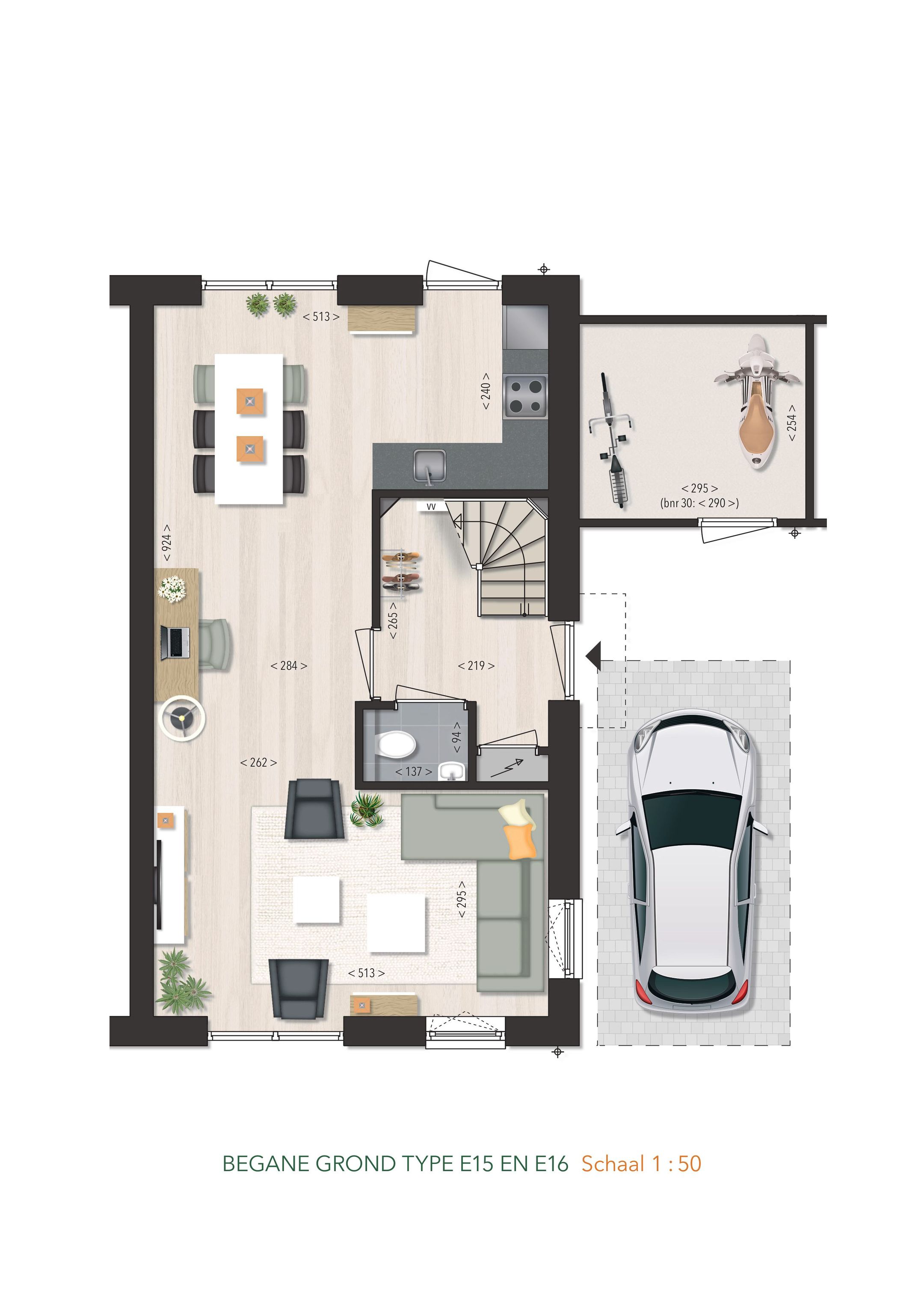 Twee-onder-één-kapwoningen | Type E15 (Bouwnr. 29)