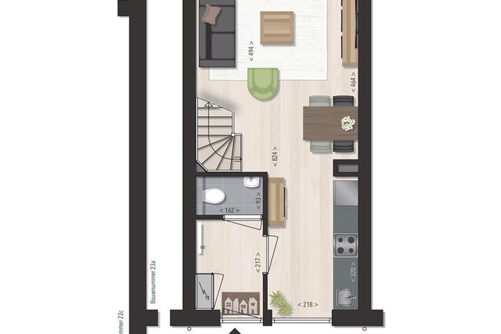 View photo 2 of Tussenwoning | Type F3 (Bouwnr. 23A)