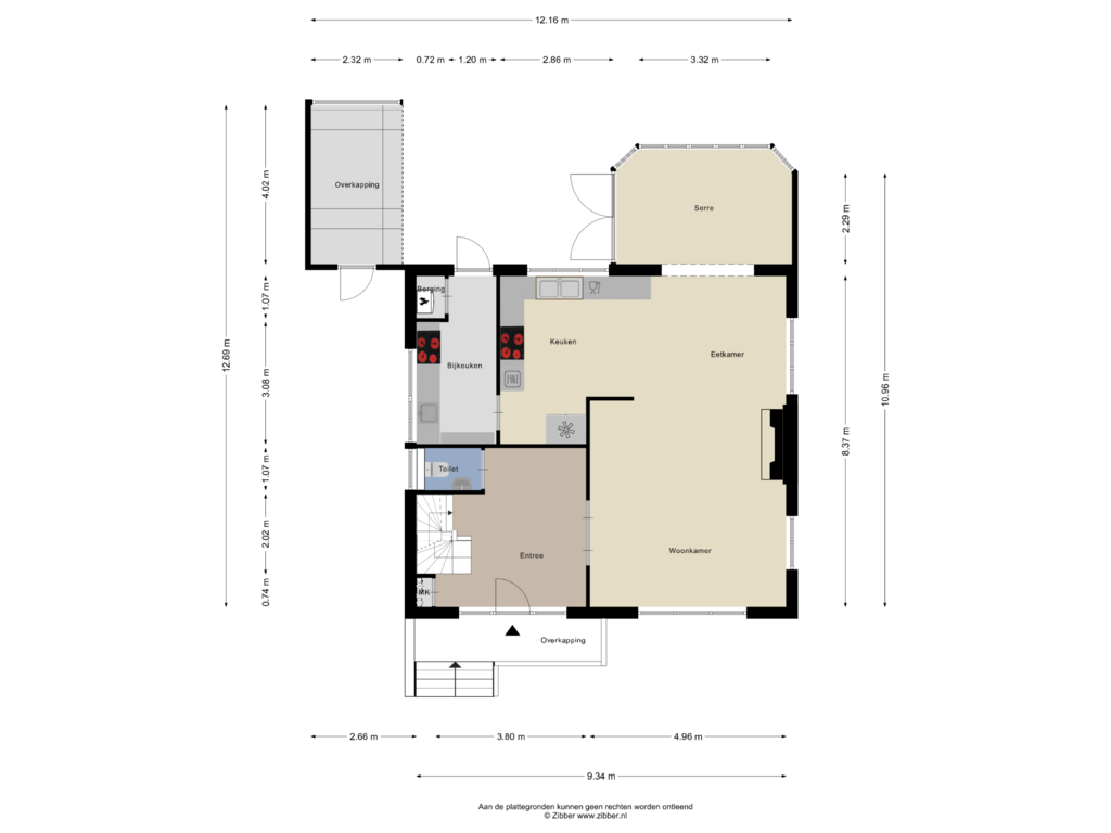 Bekijk plattegrond van Begane Grond van Reigerslaan 28