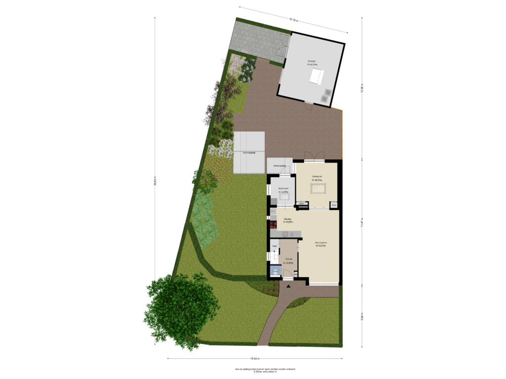 Bekijk plattegrond van Begane Grond_Tuin van Oranjelaan 24