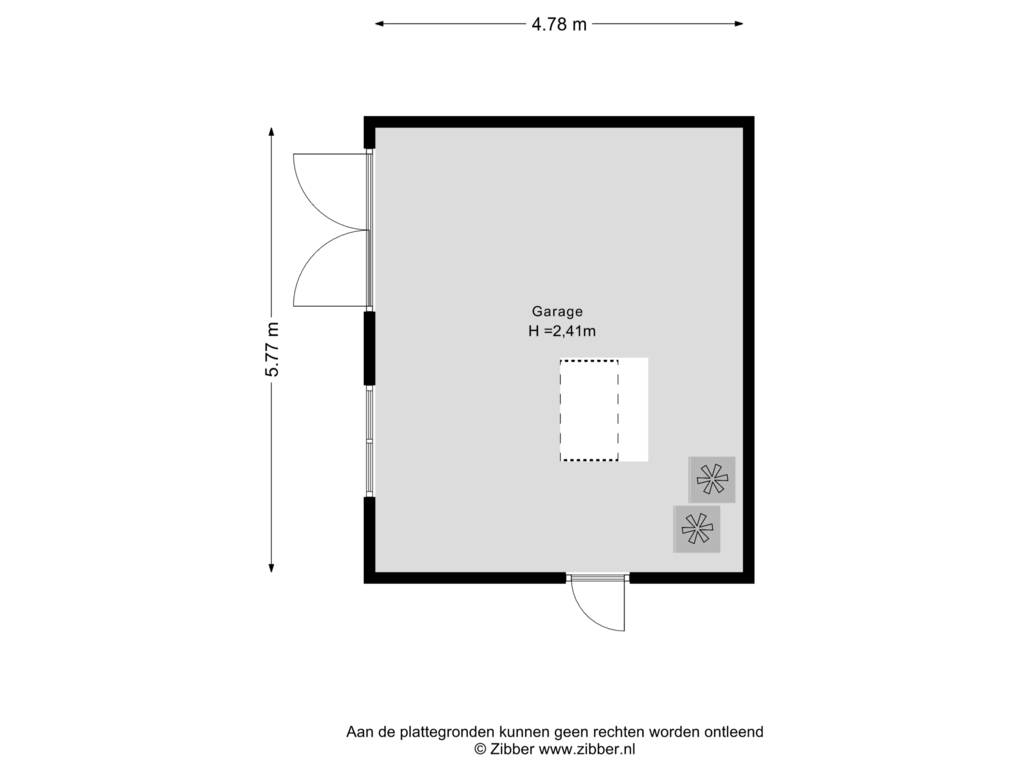 Bekijk plattegrond van Garage van Oranjelaan 24