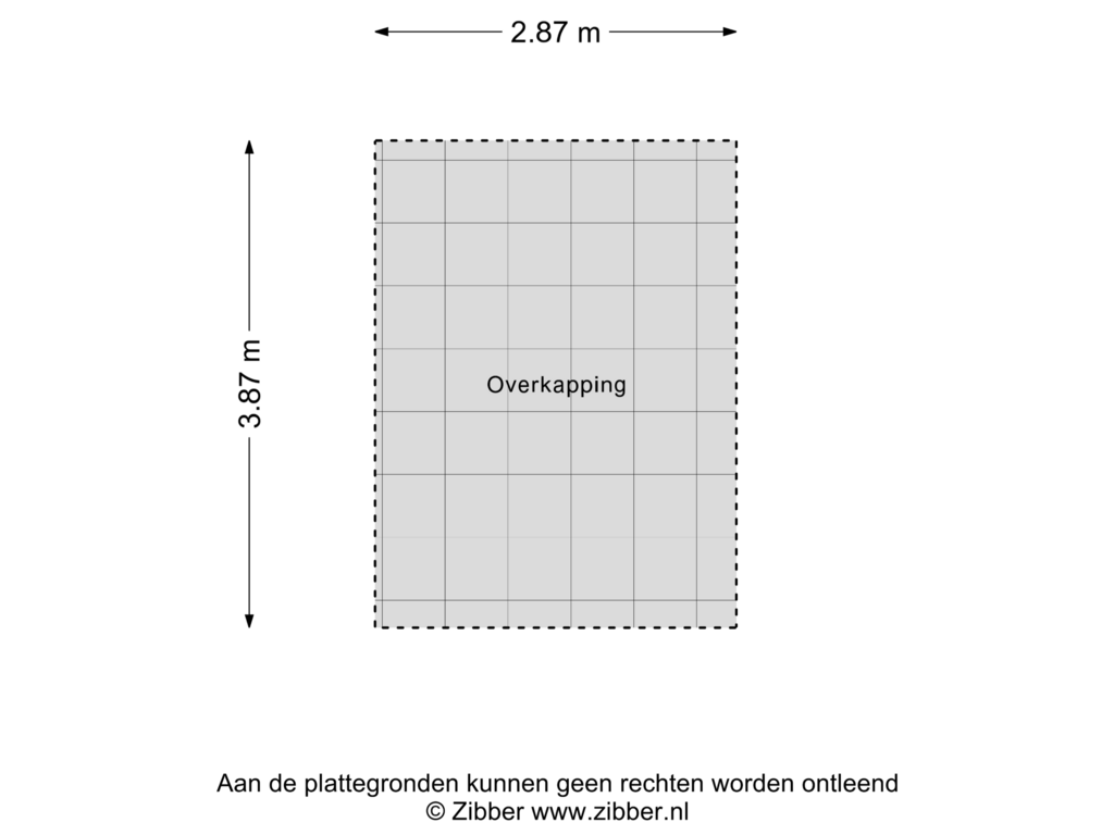 Bekijk plattegrond van Overkapping van Oranjelaan 24