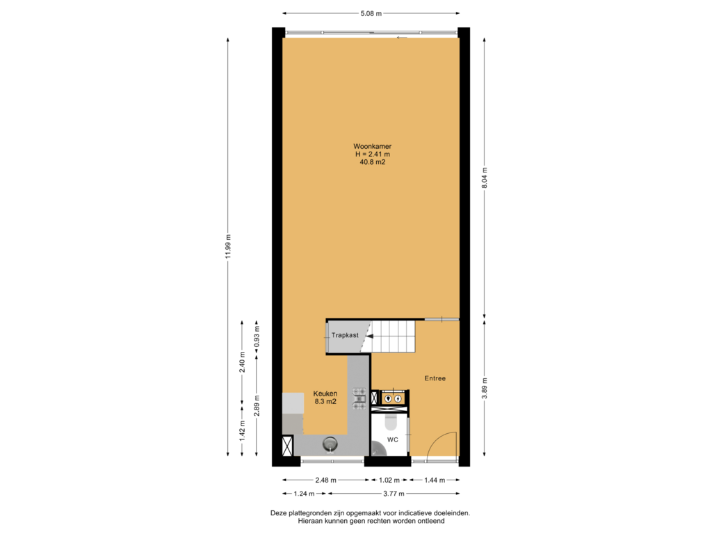 Bekijk plattegrond van Begane Grond van Plesmanlaan 95