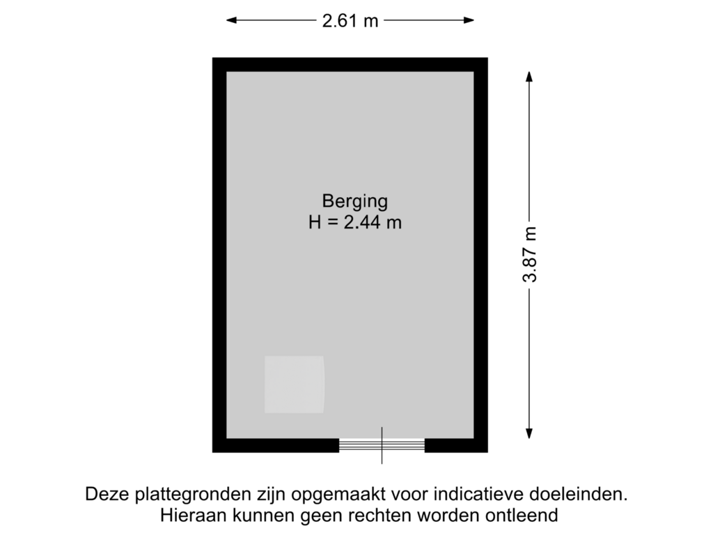 Bekijk plattegrond van Berging van Plesmanlaan 95