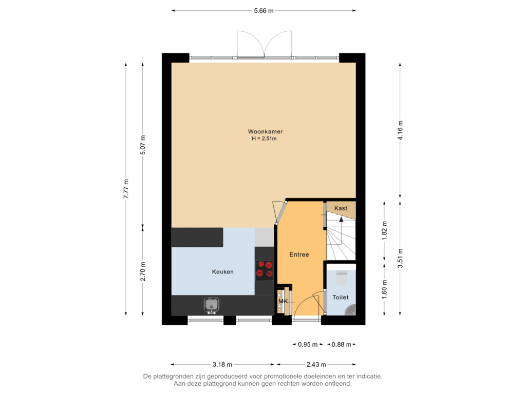 Bekijk plattegrond van Begane grond van Jagtlust 3