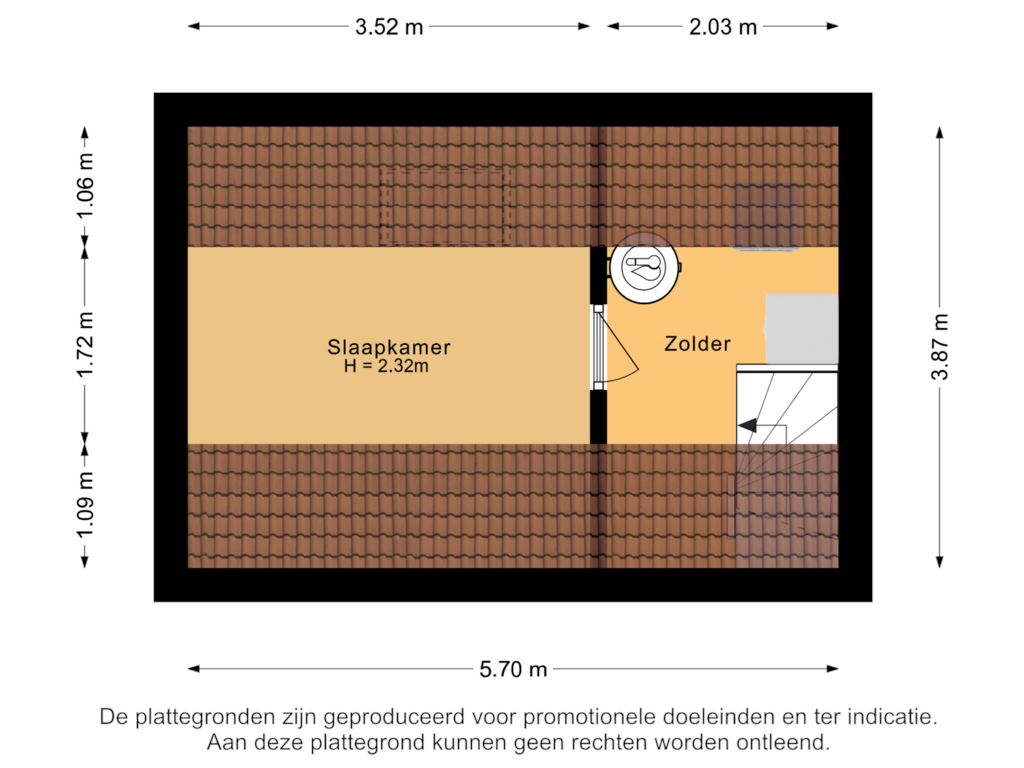 Bekijk plattegrond van Tweede verdieping van Jagtlust 3