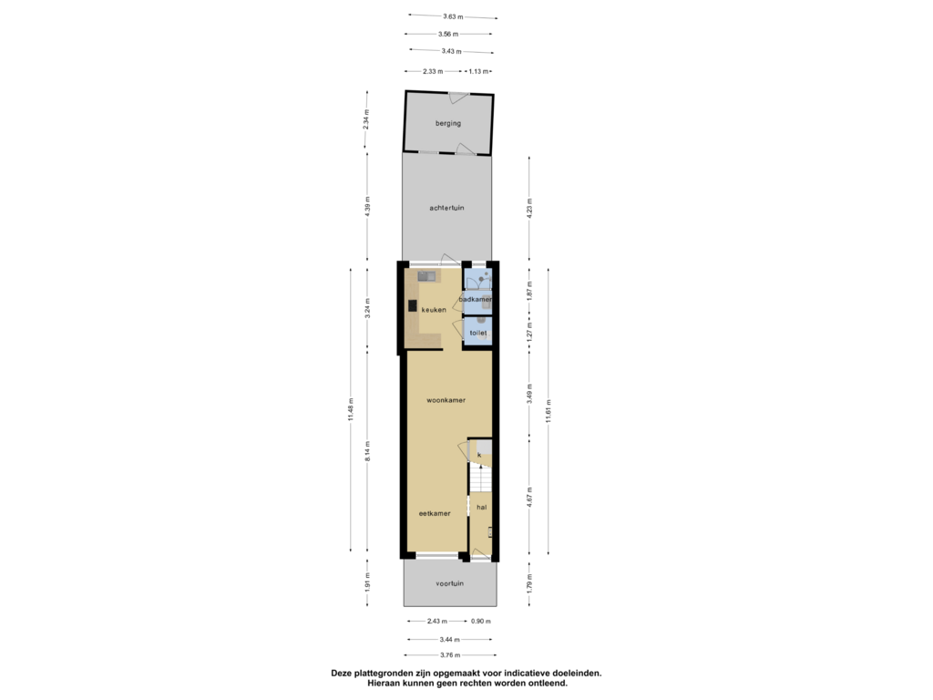 View floorplan of Overzicht woning of Goudseweg 73