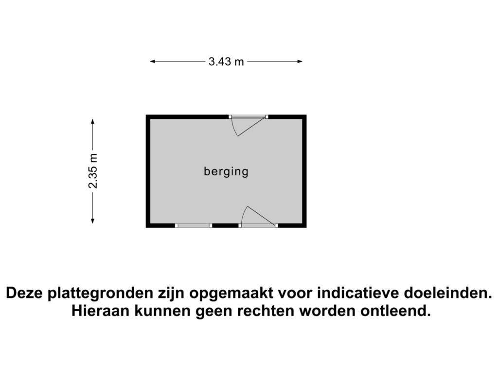 View floorplan of Berging of Goudseweg 73