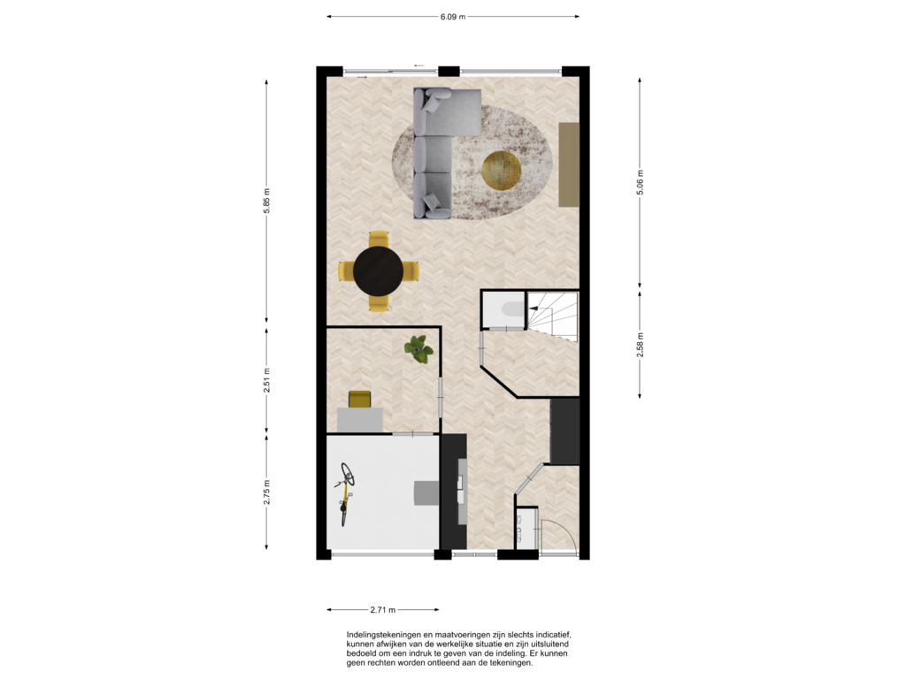 View floorplan of First floor of Trix Terwindtstraat 13