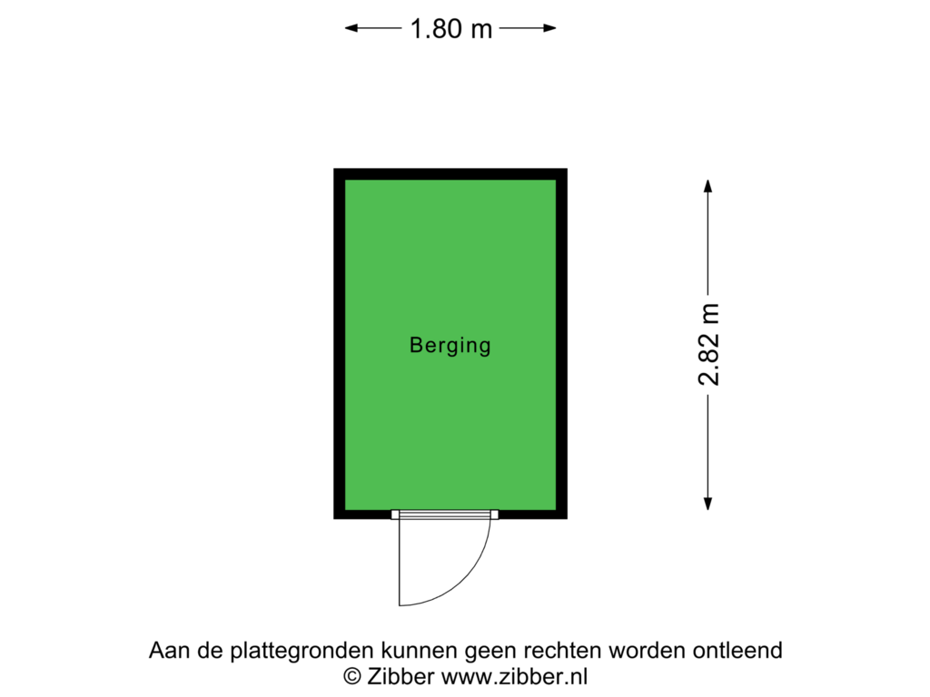 Bekijk plattegrond van Berging van Vicaris van Alphenstraat 7-C