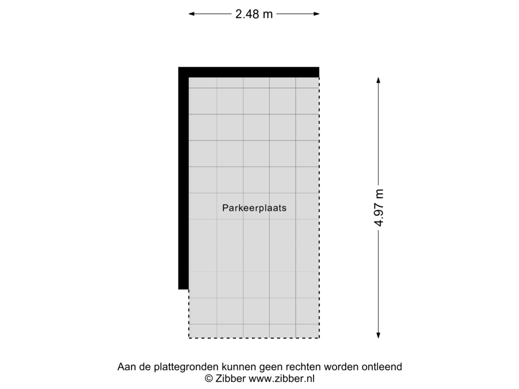 Bekijk plattegrond van Parkeerplaats van Vicaris van Alphenstraat 7-C