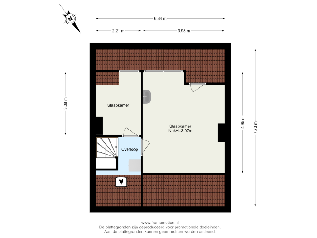 Bekijk plattegrond van Verdieping 2 van J A Beyerinkstraat 71