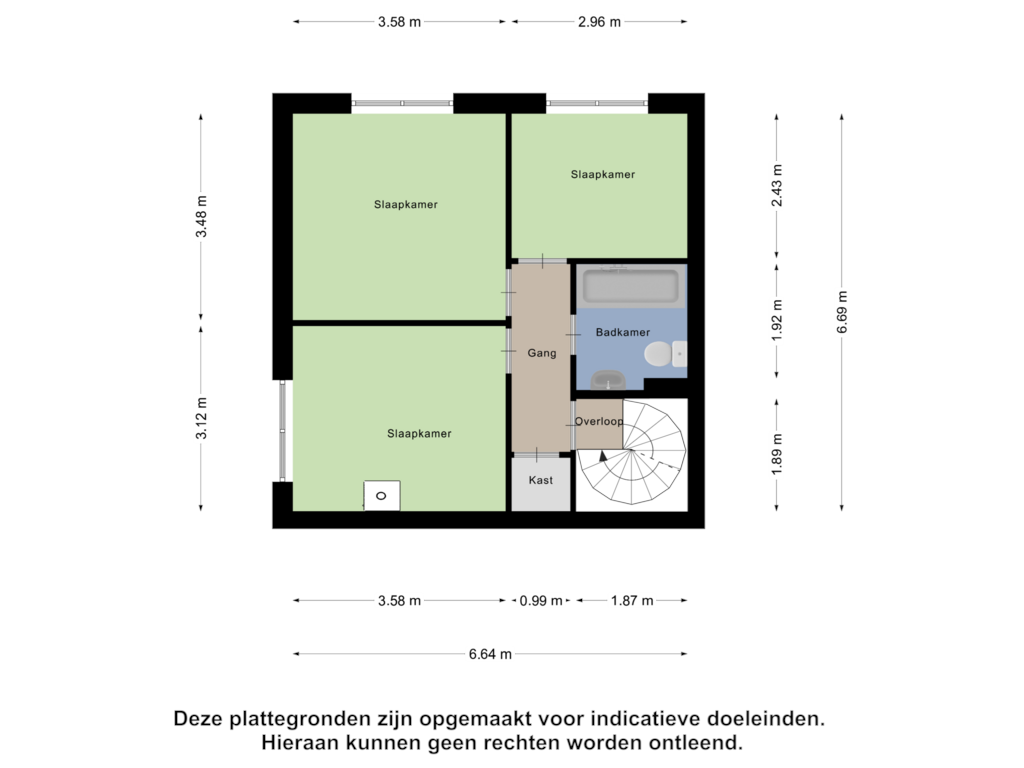 Bekijk plattegrond van Eerste Verdieping van Dwergvinvisstraat 45