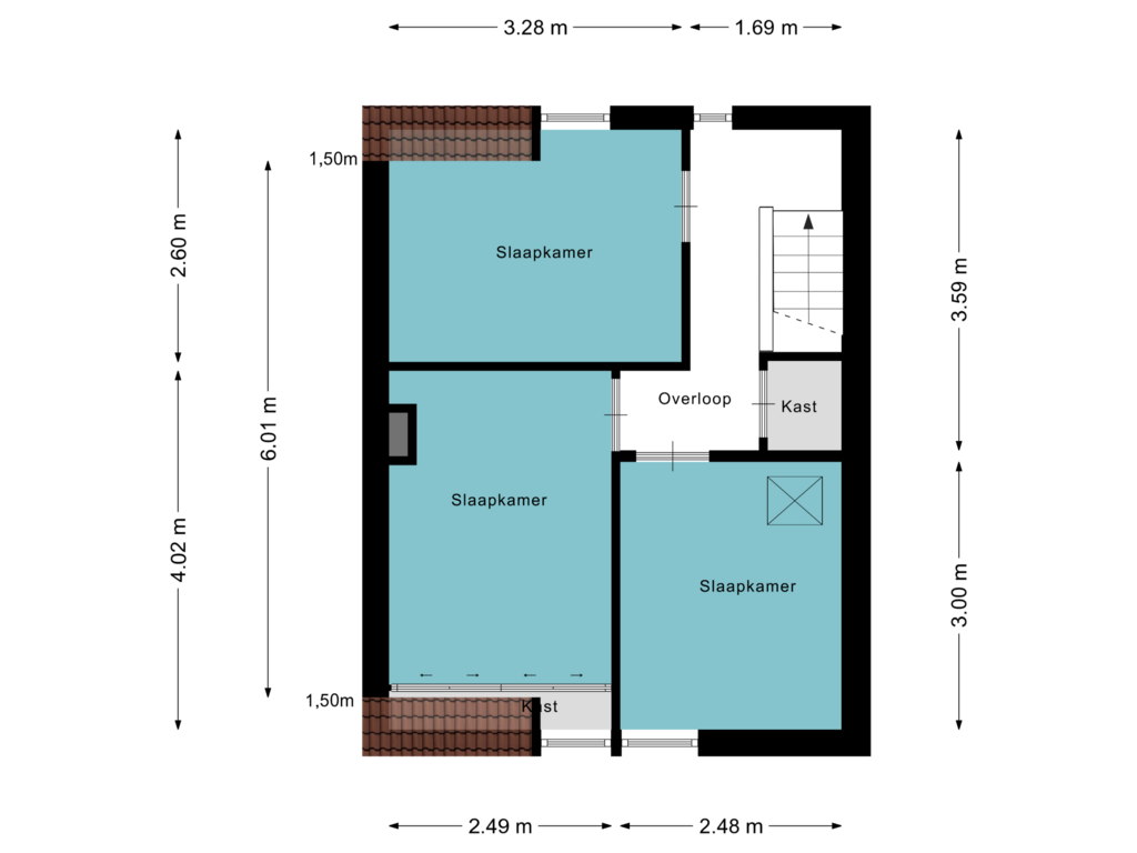 Bekijk plattegrond van Eerste Verdieping van Houtse Parallelweg 67