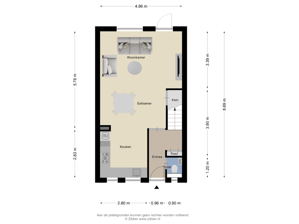 Bekijk plattegrond van Begane Grond van Westerkwartier 14