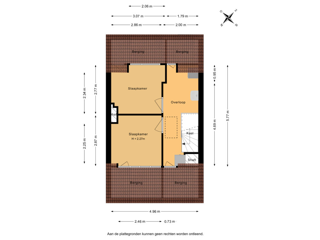 Bekijk plattegrond van 2e Verdieping van Johan de Wittstraat 30