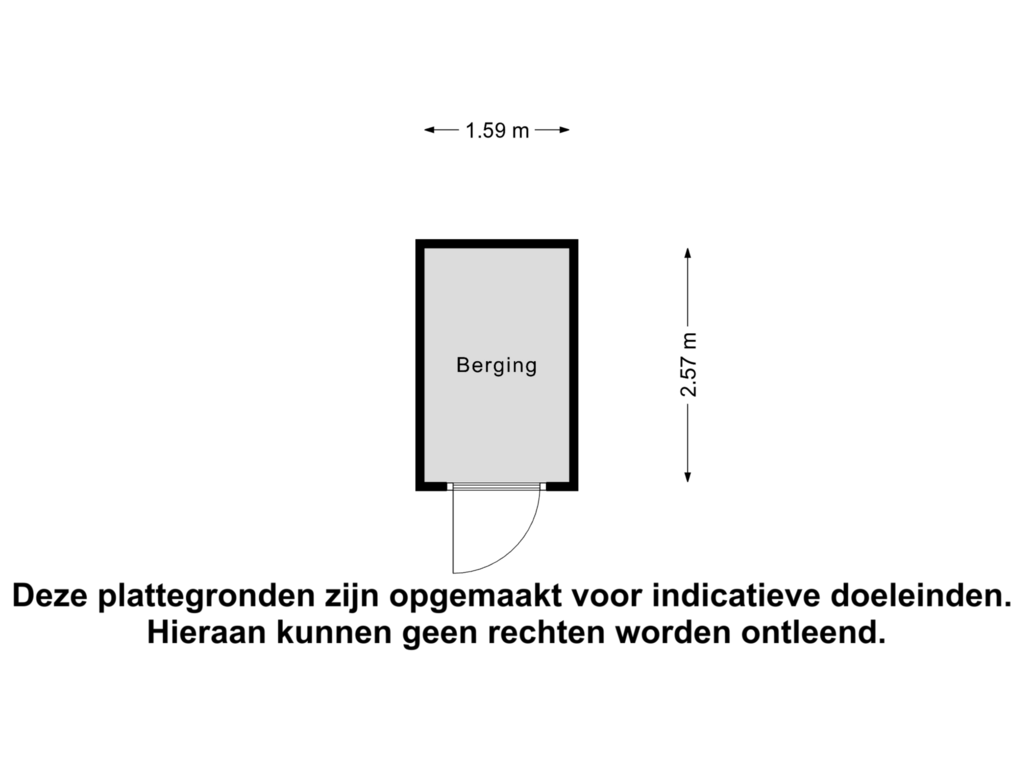 View floorplan of Berging of Bijleveldsingel 57