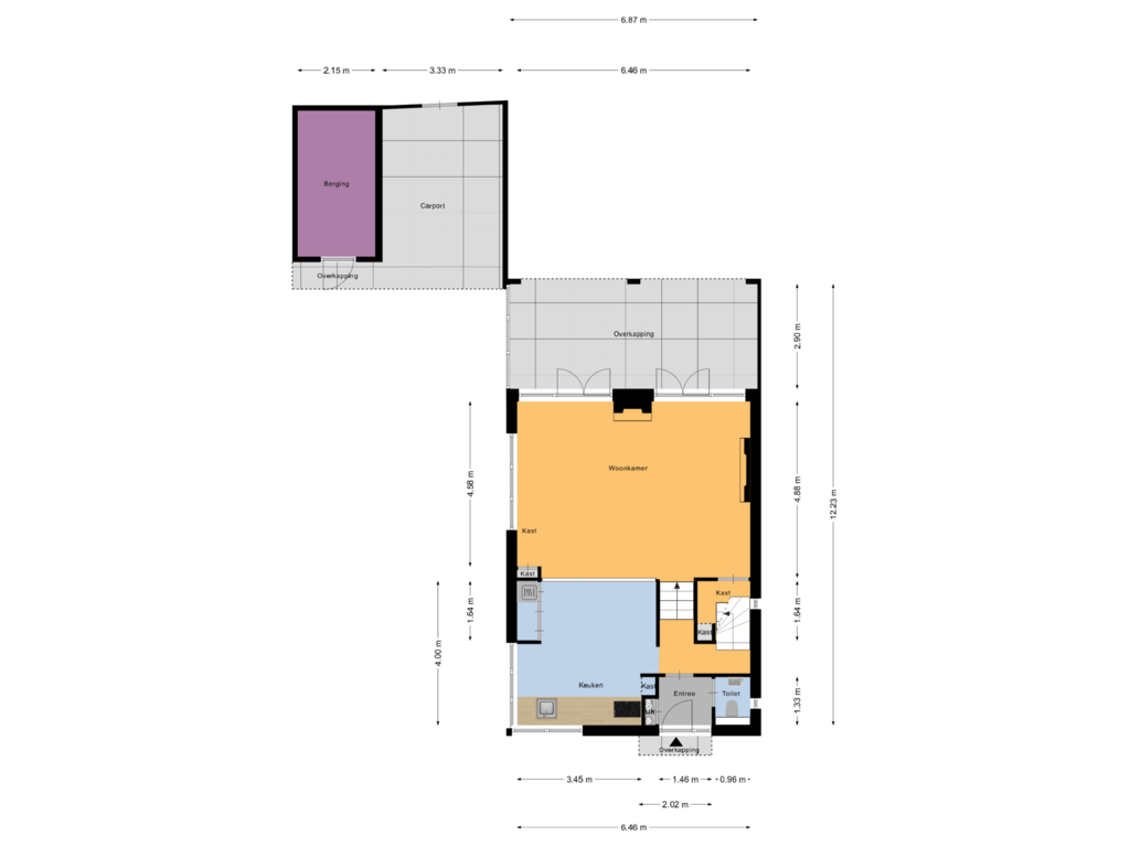 Bekijk plattegrond van Begane Grond van Hoofdstraat 219