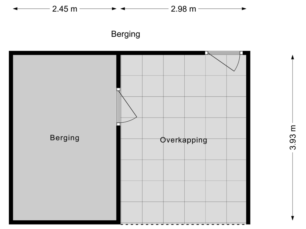 View floorplan of Berging of Kerkuillaan 27