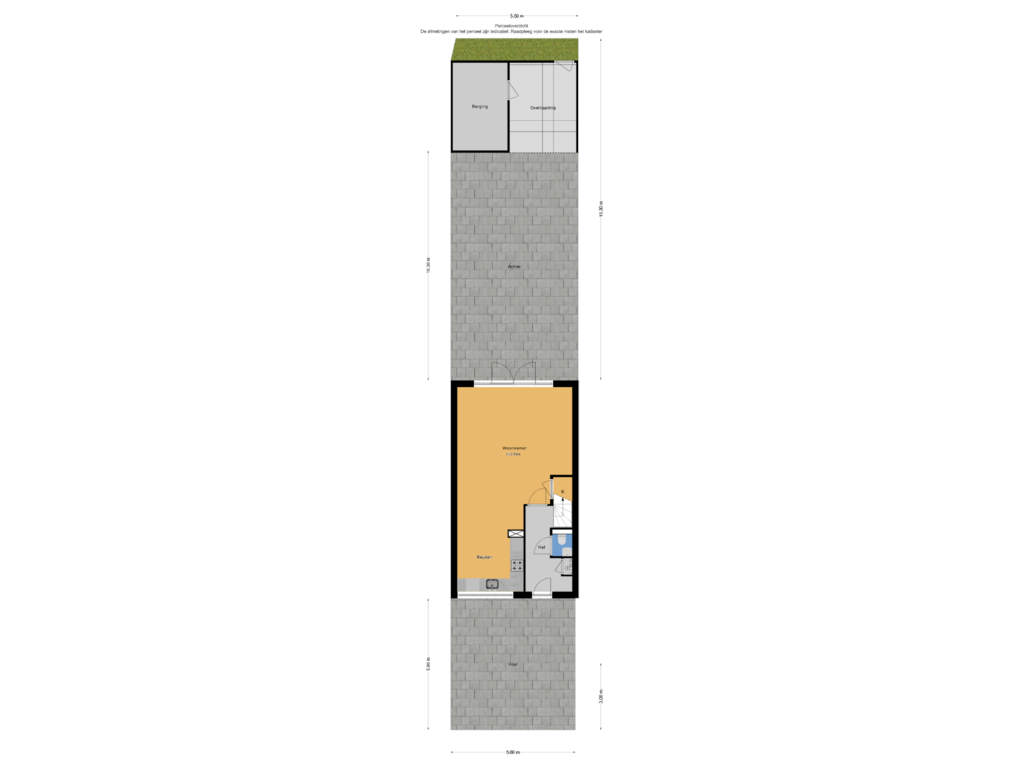 View floorplan of Perceeloverzicht of Kerkuillaan 27