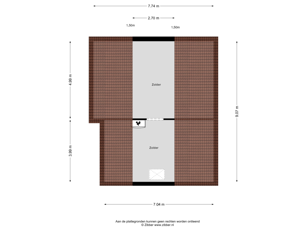 Bekijk plattegrond van Zolder van Nassauplein 1