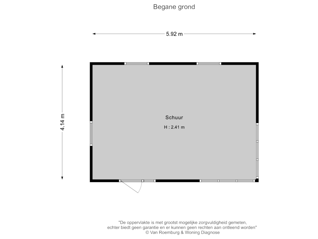 Bekijk plattegrond van Schuur van Graaf Floris V weg 30