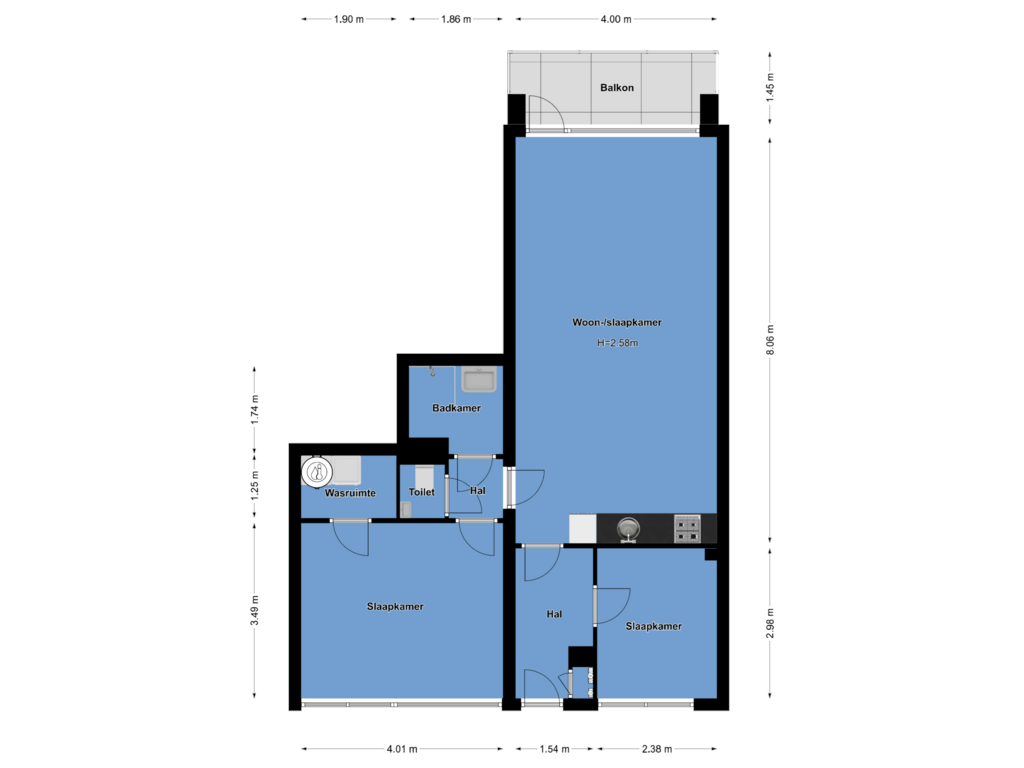 View floorplan of First floor of Kapittelweg 134