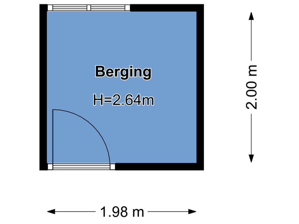 View floorplan of Floor 1 of Kapittelweg 134