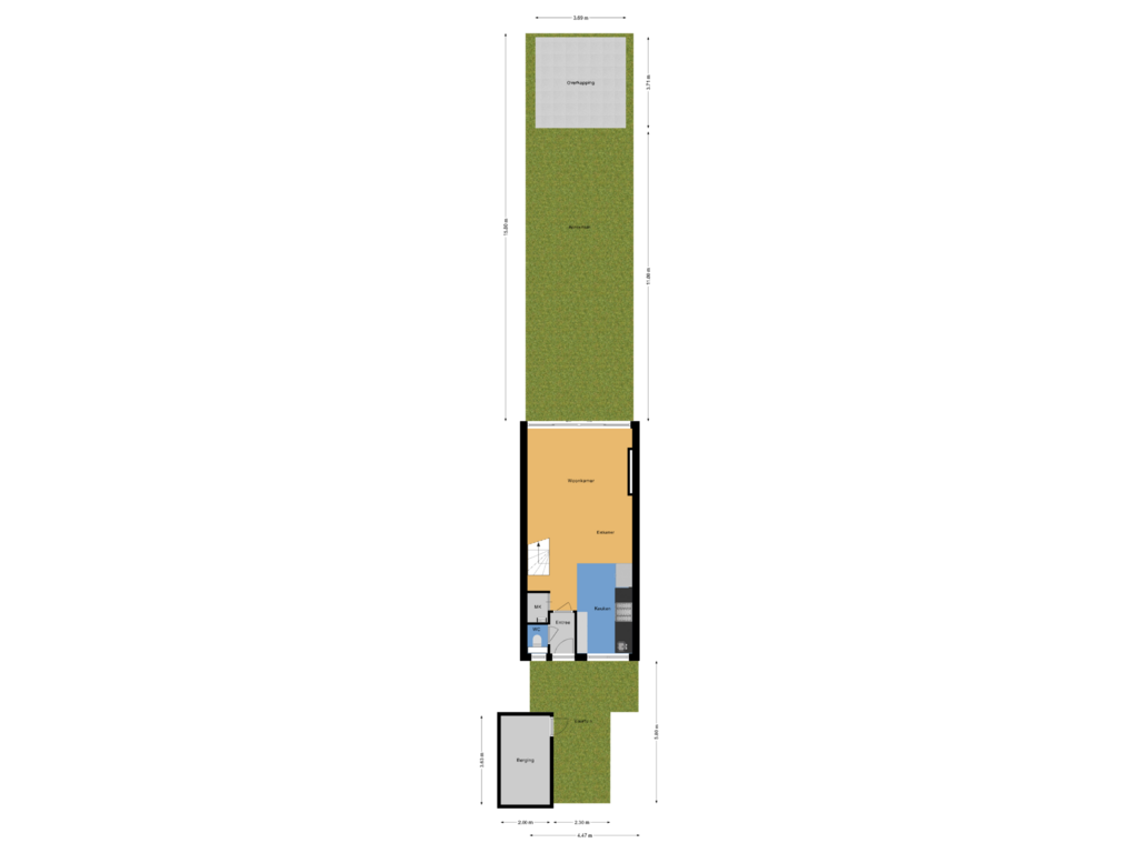 View floorplan of Situatie of Militaireweg 109