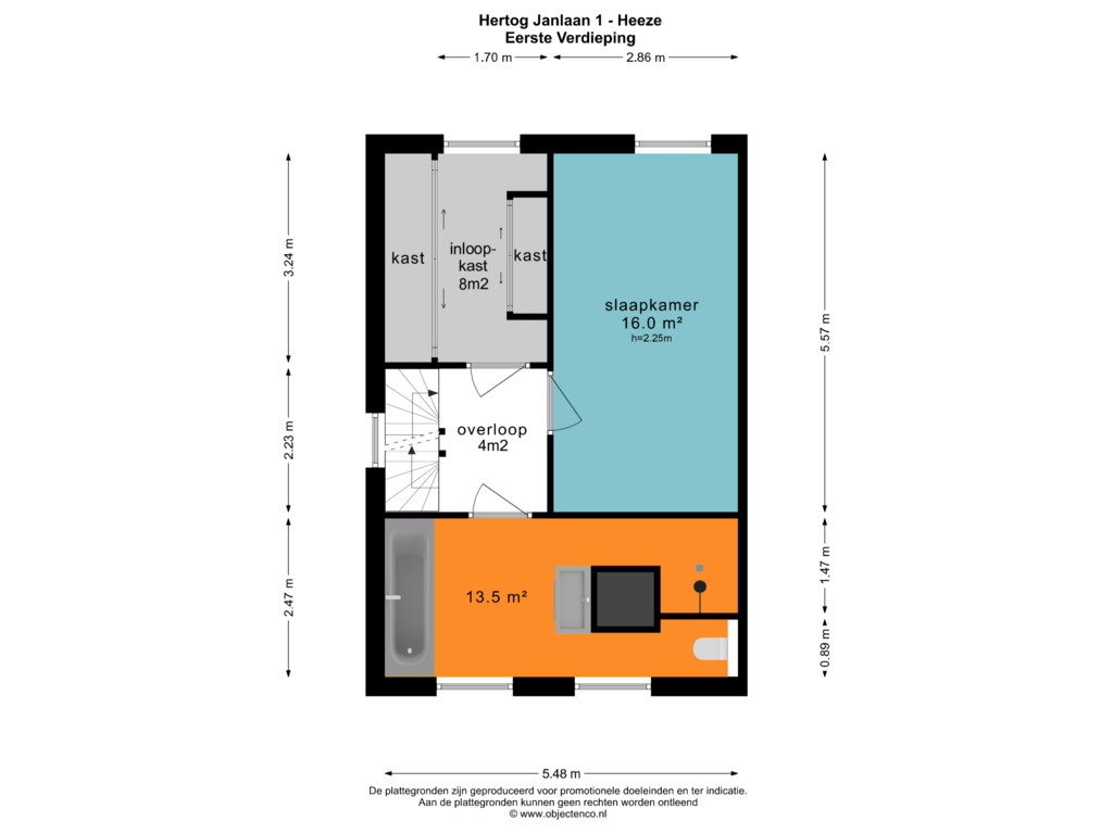 Bekijk plattegrond van EERSTE VERDIEPING van Hertog Janlaan 1