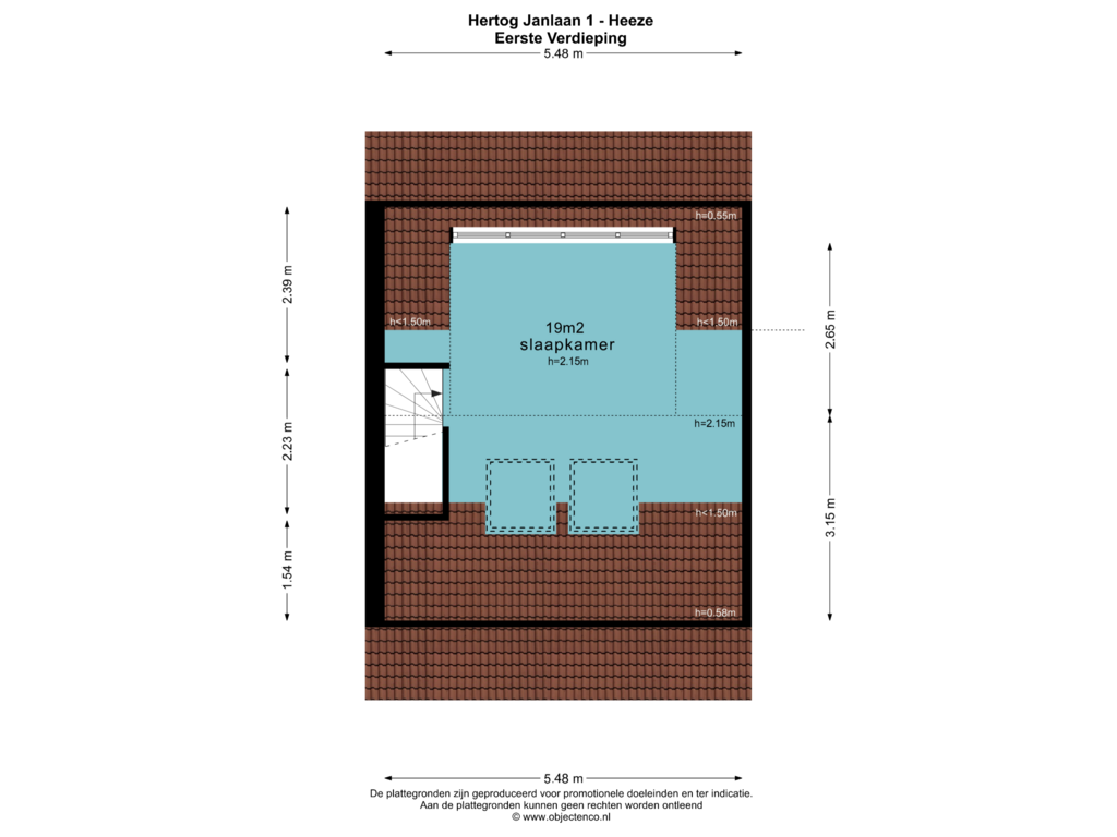 Bekijk plattegrond van TWEEDE VERDIEPING van Hertog Janlaan 1