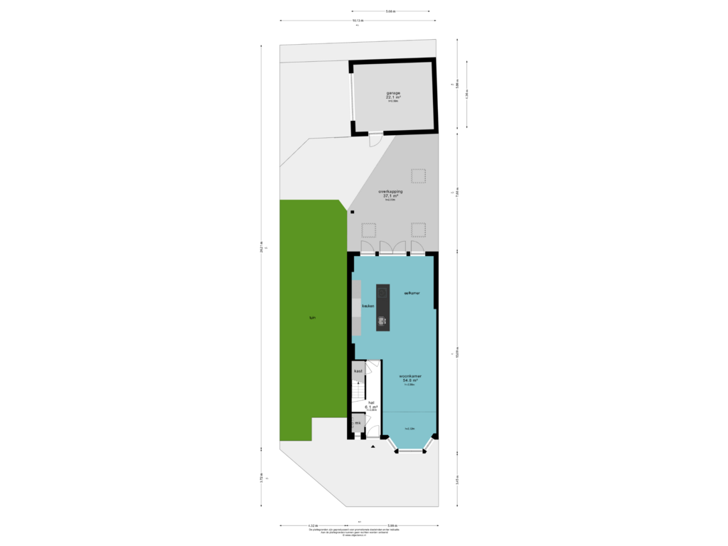 Bekijk plattegrond van TUIN van Hertog Janlaan 1