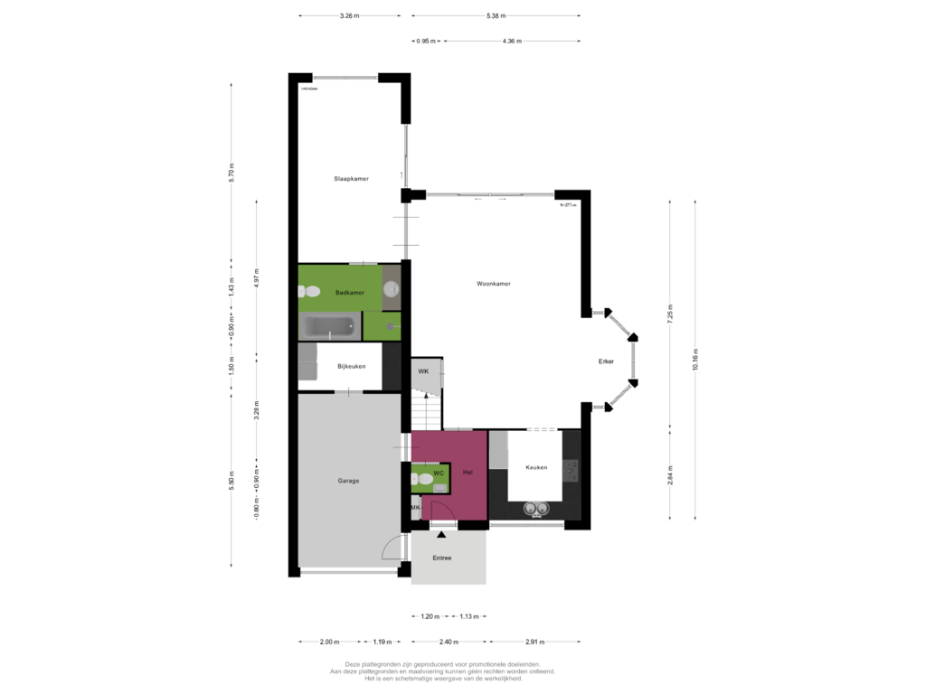 Bekijk plattegrond van Begane Grond van Windvaan 11