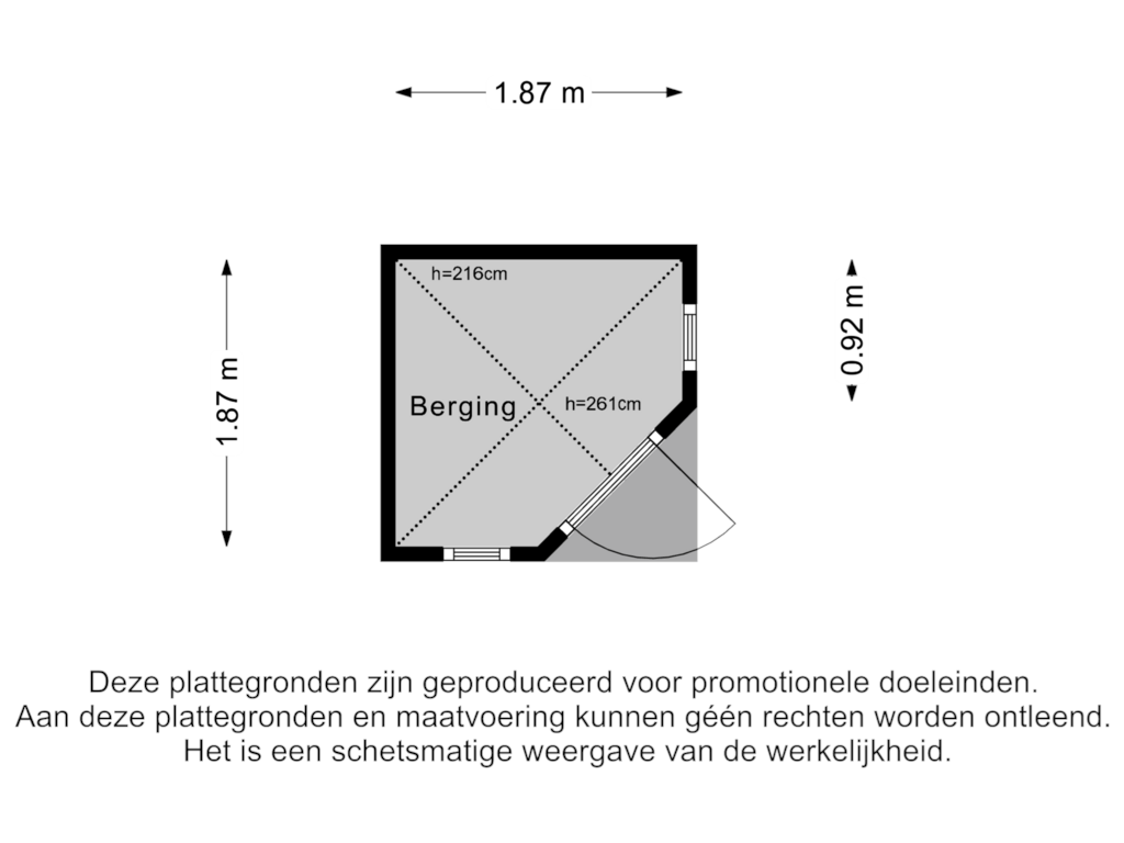 Bekijk plattegrond van Berging van Windvaan 11