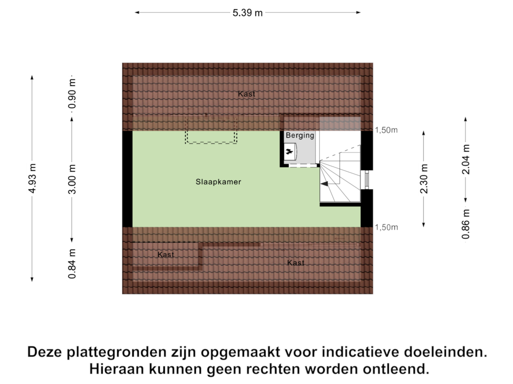 Bekijk plattegrond van Tweede Verdieping van Vedergras 45