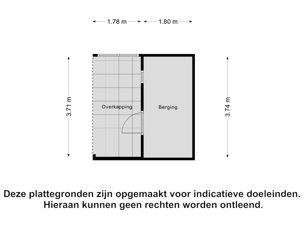 Bekijk plattegrond van Berging van Vedergras 45